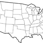 United States Map Template Blank