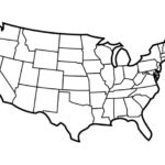 United States Map Template Blank