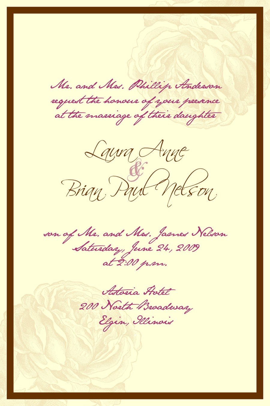 Wedding Invitation Quotes Templates