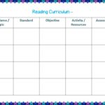 Blank Curriculum Map Template