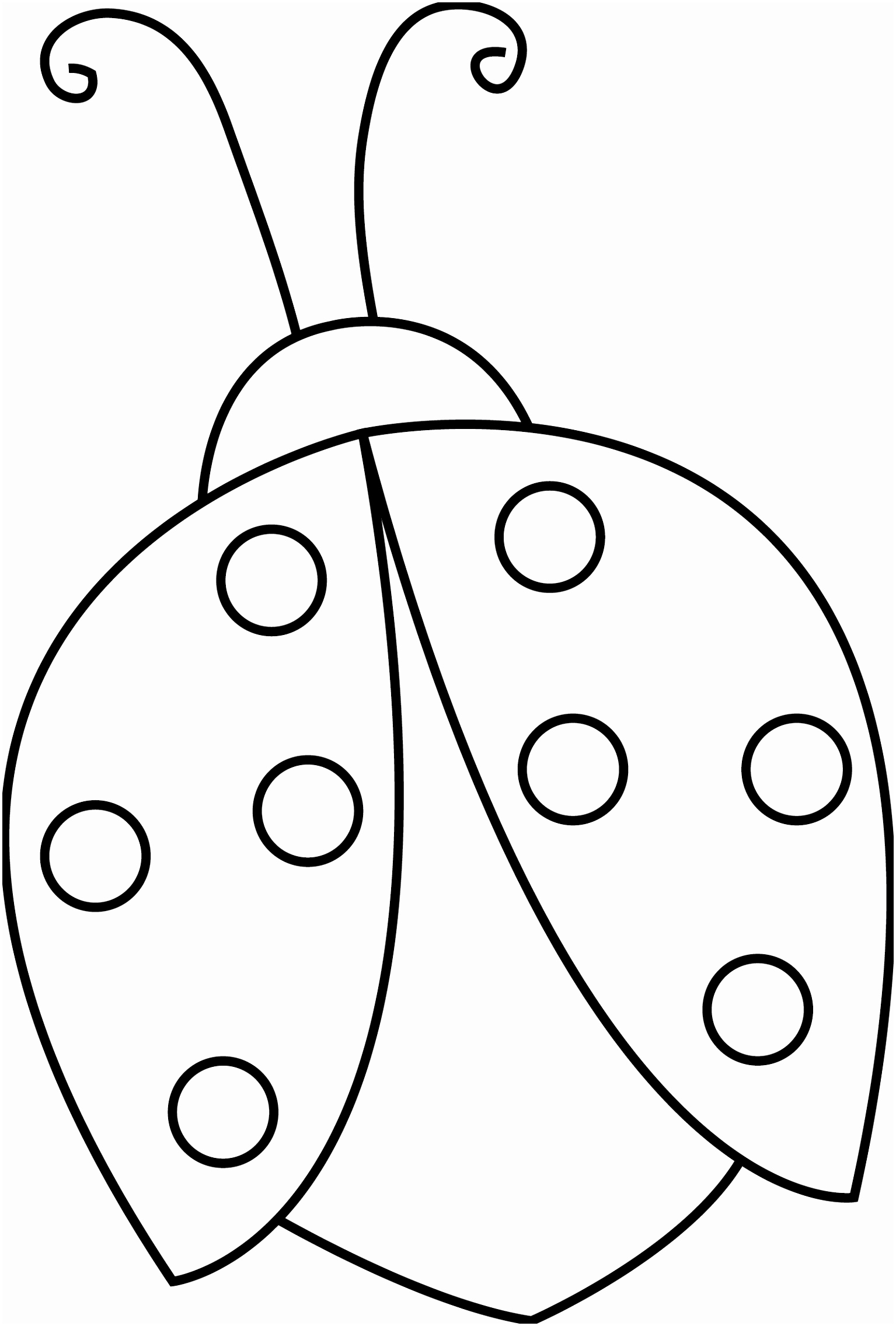 Ladybug Cut Out Template