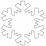 Blank Snowflake Template