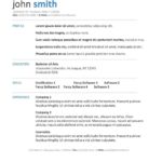 Resume Templates Html