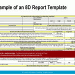 8d Report Template Excel Download