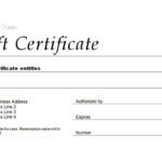 8×10 Certificate Template