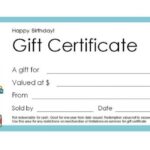 8×10 Certificate Template