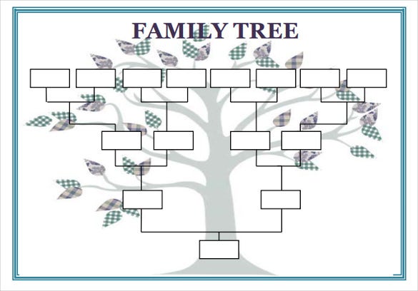 Blank Tree Diagram Template