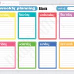 Blank Workout Schedule Template