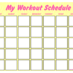 Blank Workout Schedule Template