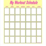 Blank Workout Schedule Template