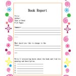 Book Report Template Grade 9