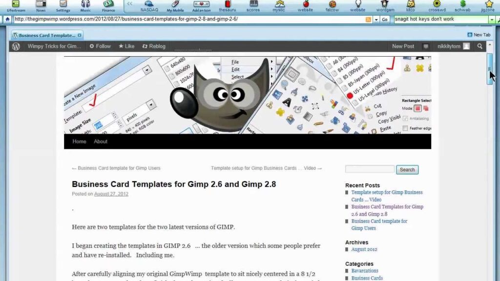 Business Card Templates Gimp (7) TEMPLATES EXAMPLE TEMPLATES EXAMPLE