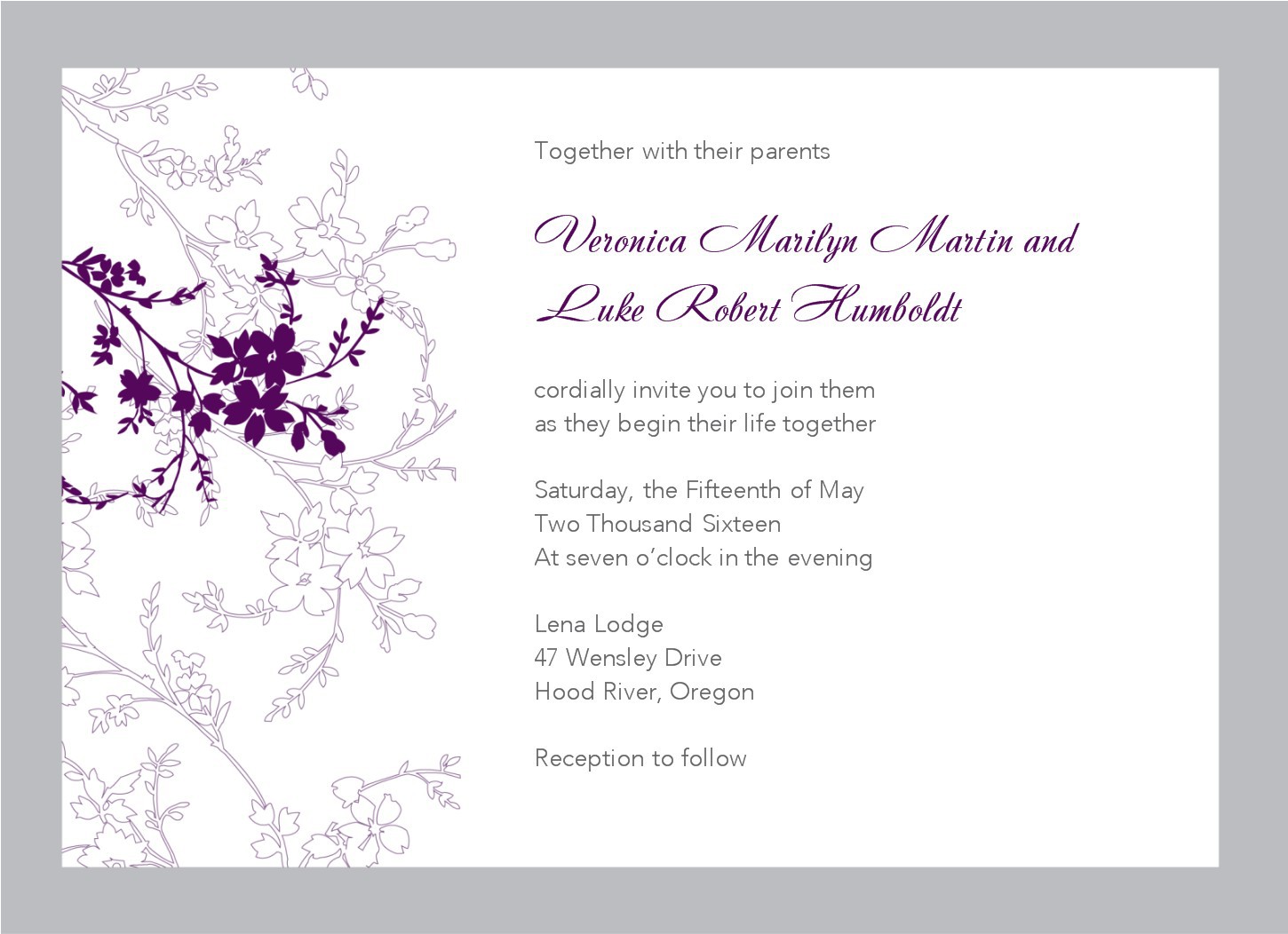 E Invitation Card Templates