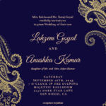 E Wedding Card Templates Free