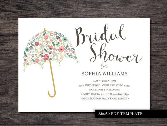 Editable E Invitation Templates