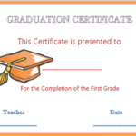 Grade 6 Graduation Certificate Templates