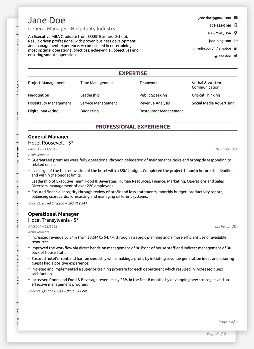 How to Construct a Cv Templates