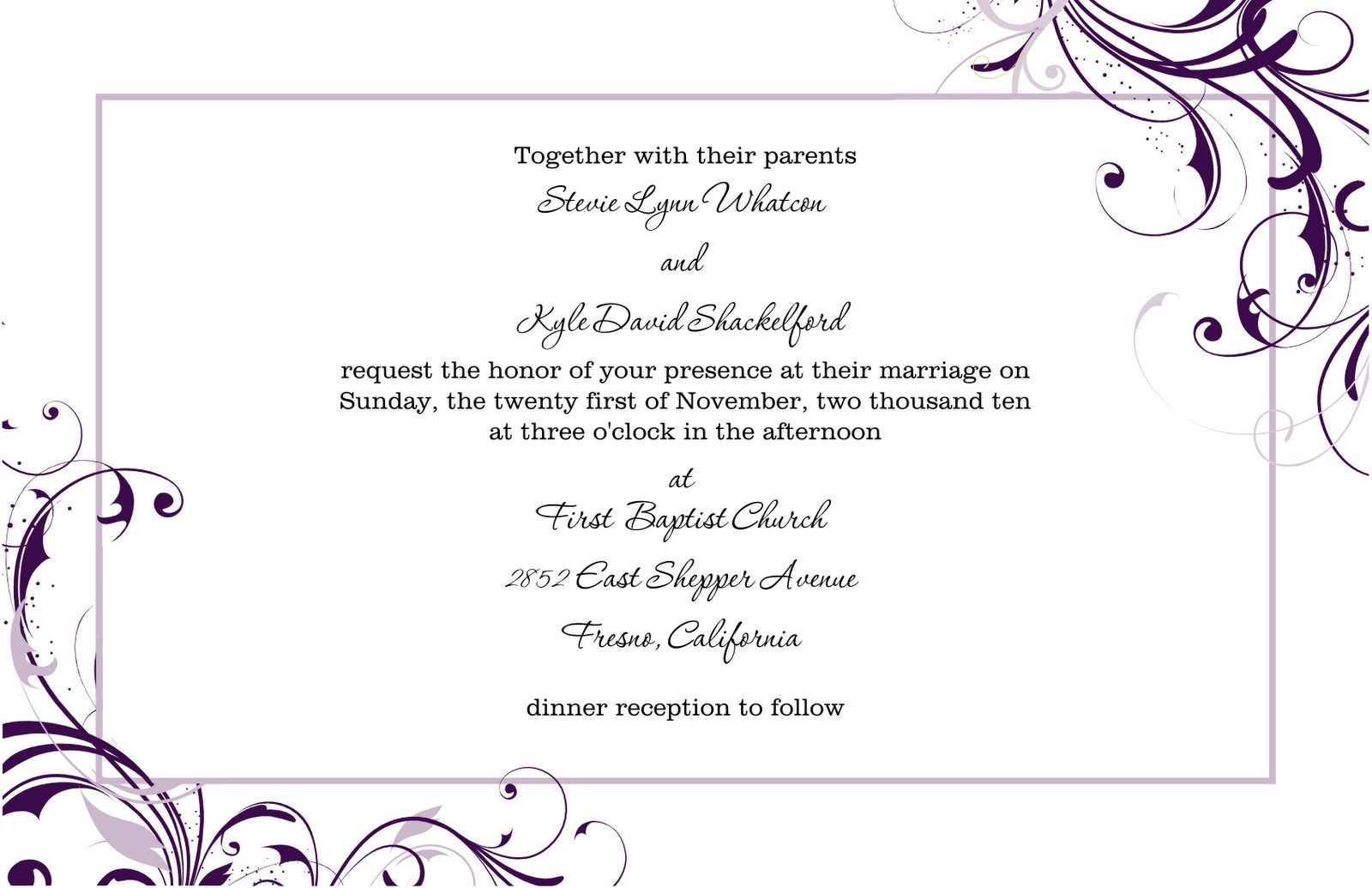 Invitation Templates for Word