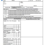 Report Card Templates Elementary School