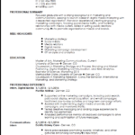 Resume Template Internship