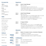 Resume Templates C