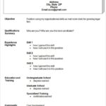 Resume Templates Easy