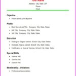 Resume Templates Easy