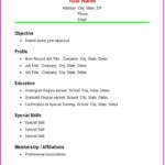 Resume Templates Easy