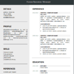 Resume Templates Editable