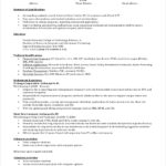 Resume Templates Entry Level