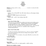 Resume Templates First Job