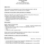 Resume Templates First Job