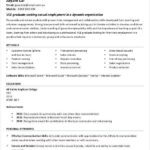 Resume Templates First Job Student