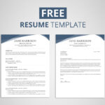 Resume Templates Free Word