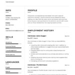 Resume Templates Hair Stylist