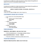 Resume Templates High School Student