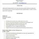 Resume Templates High School Student