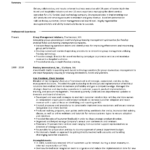 Resume Templates Hospitality