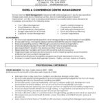 Resume Templates Hospitality