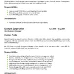 Resume Templates Hospitality