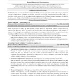 Resume Templates Human Resources