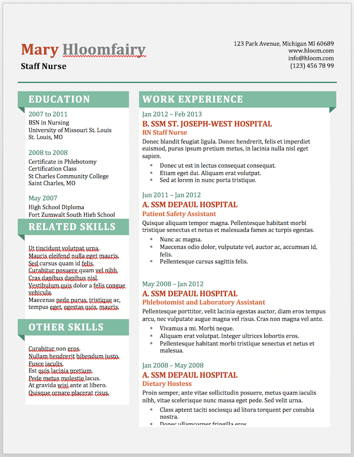 Resume Templates I Can Download for Free