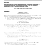 Resume Templates Job