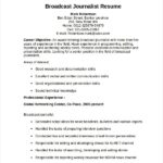 Resume Templates Journalism