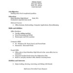 Resume Templates No Job Experience