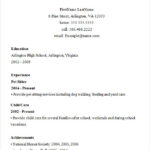 Resume Templates No Job Experience