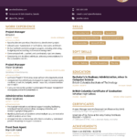 Resume Templates Project Manager