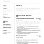 Resume Templates Project Manager