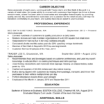 Resume Templates Sales