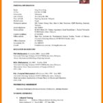 Resume Templates Simple